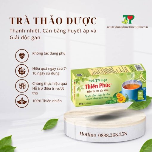 Trà Thảo Dược Giải Độc Thiên Phúc – Thanh Nhiệt & Giải Độc & Bồi Bổ Sức Khỏe Từ Thiên Nhiên - Hình ảnh 2